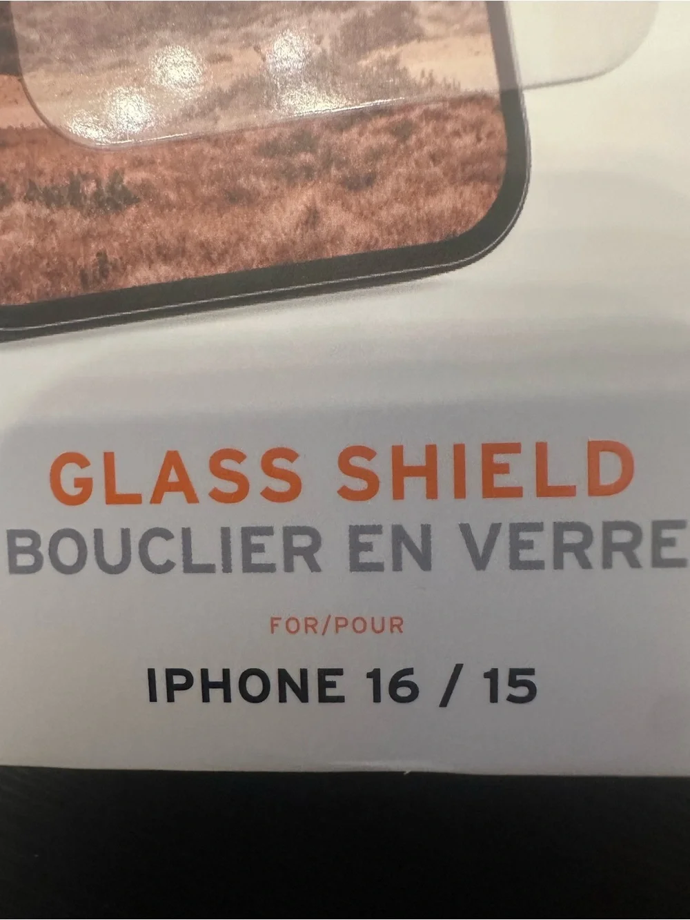 NWT-UAG Glass Shield Tempered Screen Protector for iPhone 16/15 — Clear